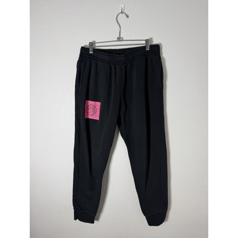Nike Logo EYBL Basketball Joggers Pants Size M Black Sweat pants